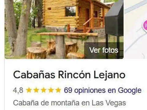 VENTA DE 3 CABAÑAS  TOTALMENTE AMOBLADAS EN LAS VEGAS – POTRERILLOS - MENDOZA