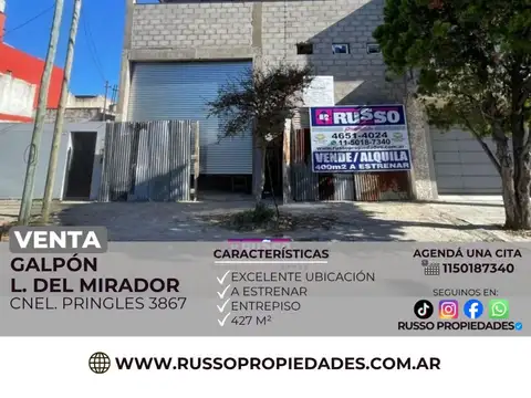 Venta Galpón en Lomas del Mirador, La Matanza