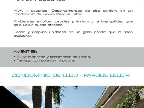 Departamento en Venta en Barrio Parque Leloir, USD 135.800