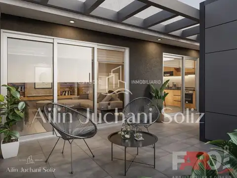 Departamento 3 ambientes con 1 baño