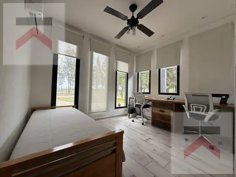 Casa de 5 ambientes con jardín y piscina en ALQUILER, barrio privado Fincas del Alba, Canning, PBA