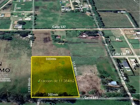 Fracción de 1,14 ha apta loteo a 5 min de Panamericana y del Río Paraná