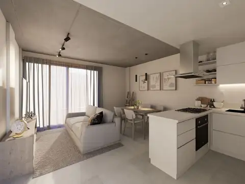 Departamento 2 ambientes con 1 baño