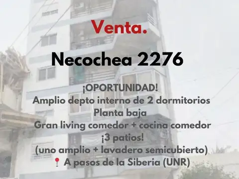 OPORTUNIDAD - DEPARTAMENTO 2 DORMITORIOS. PLANTA BAJA