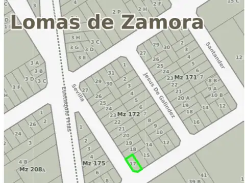 Terreno en Venta en Lomas de Zamora, USD 34.000