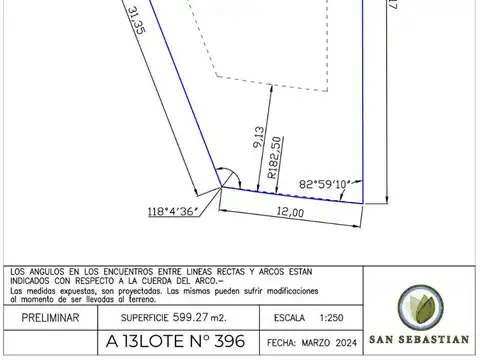 Hermoso lote perimetral en área 13 San Sebastián