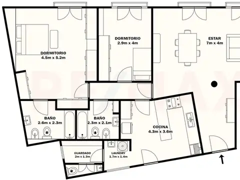 Departamento en Venta en Recoleta, USD 394.000