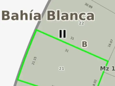 Terreno en Venta 31  mts Frente