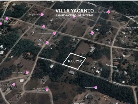 Terreno en Venta en Yacanto Calamuchita, USD 29.000