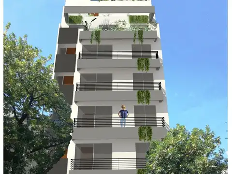 Duplex 2 ambientes en Parque Chas con patio