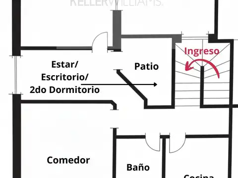 Depto Tipo Casa en Venta de 3 ambientes
