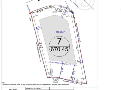 Terreno en Venta en Barrio Arenas Chico, USD 46.500