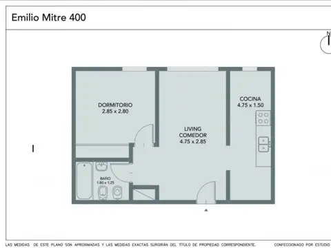 Departamento en Venta de 2 ambientes