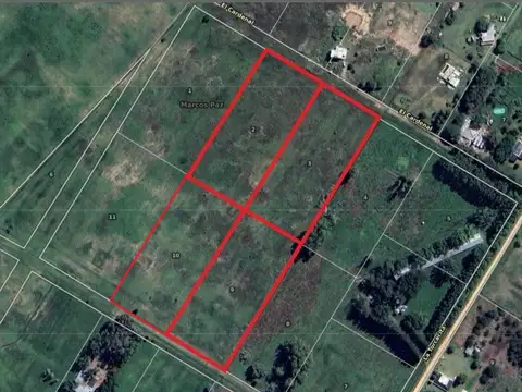 Parcelas de 1 HA en venta, Marcos Paz. 