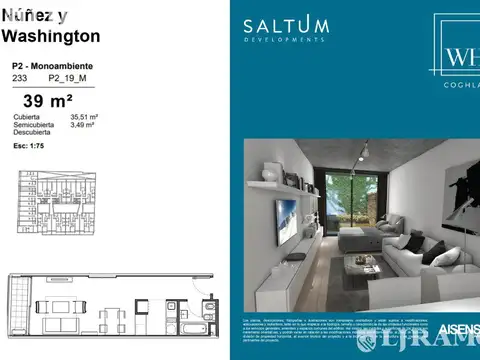 Departamento en Venta en Coghlan, USD 110.457