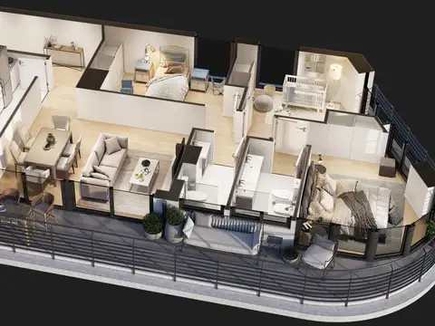 4 ambientes en pozo, amenities y seguridad 24 hs