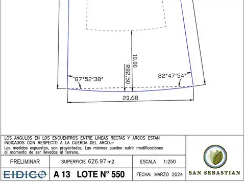 Terreno en Venta en San Sebastian, USD 25.000