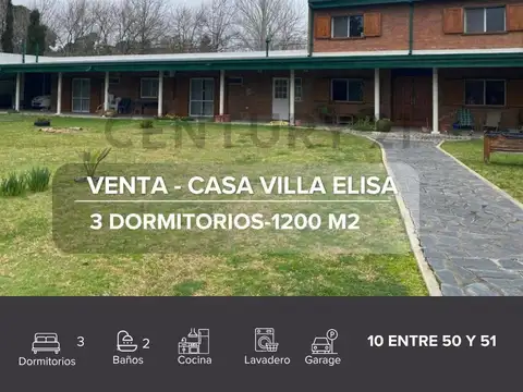 Venta Casa Villa Elisa tres dormitorios