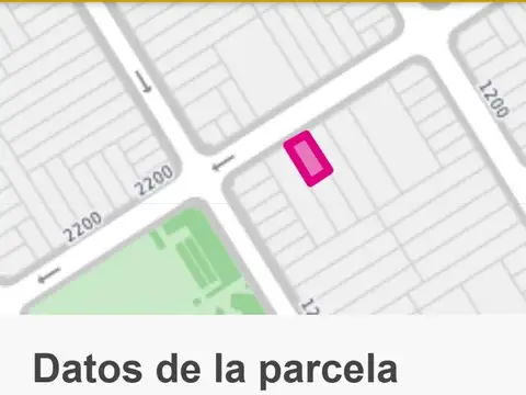 LOTE 8 66  x  45,19 SUP. VENDIBLE 1904 mts2 RETASADOO