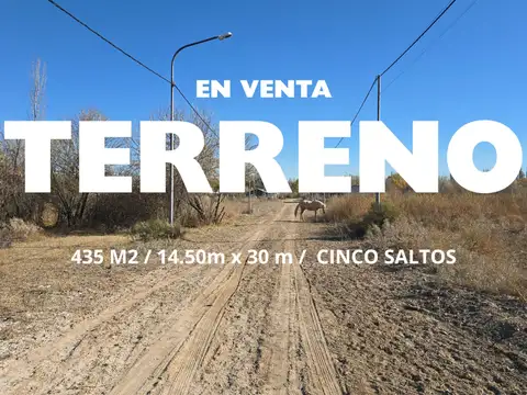 Venta lote barrio presidente peron