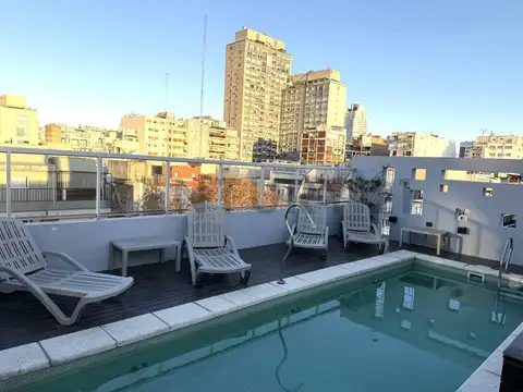 ALQUILER MONOAMBIENTE EN "L" CON BALCÓN + FULL AMENITIES - PALERMO CHICO