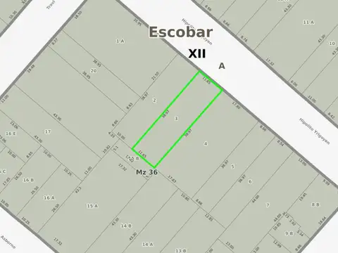 Terreno en Venta de 454,0 m2