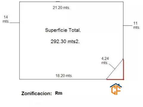 Terreno en Venta de 292,0 m2