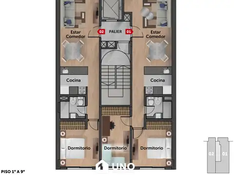 27 de Febrero 1500, Piso 10