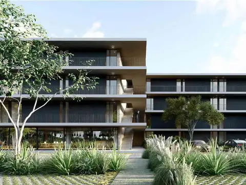 Departamento 3 ambientes con jardín PLANTA BAJA,  en Terrazas de Santa María, Villanueva.