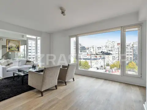 Alquiler Departamento  Recoleta 3 Ambientes piso alto super luminoso