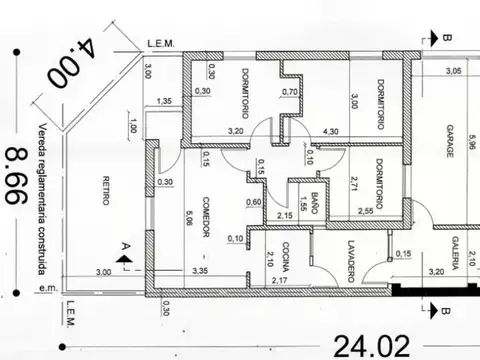 Casa 5 ambientes con 1 baño