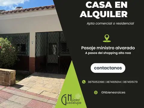Casa en alquiler en zona Shopping