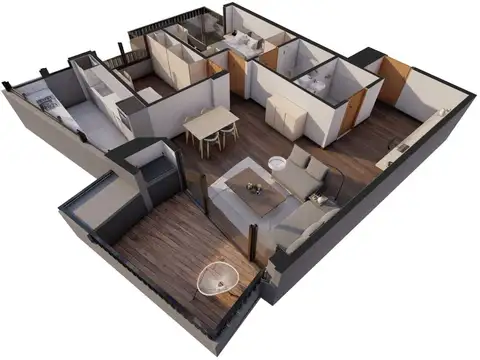 Departamento en Venta de 3 ambientes