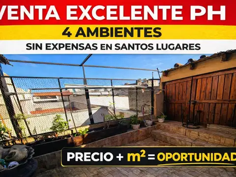PH 4 AMBIENTES AMPLIO SANTOS LUGARES SIN EXPENSAS