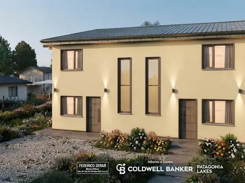 Dúplex en venta a estrenar 2 dorm, baño y toilette, lavadero. Dina Huapi