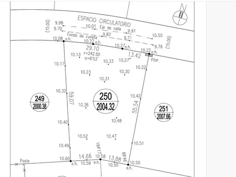 Terreno en Venta de 2004,0 m2