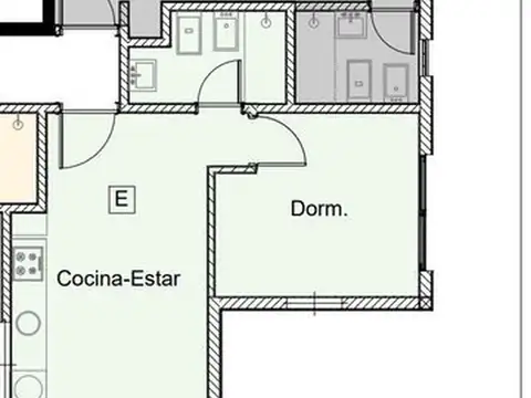 Departamento en Venta de 2 ambientes