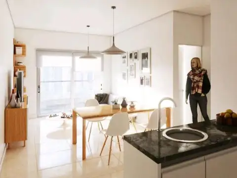 Departamento Monoambiente con 1 baño