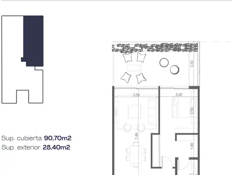 Departamento en Venta al Norte