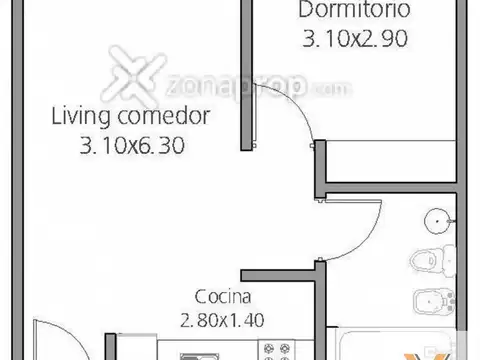 Departamento en Alquiler Apto profesional