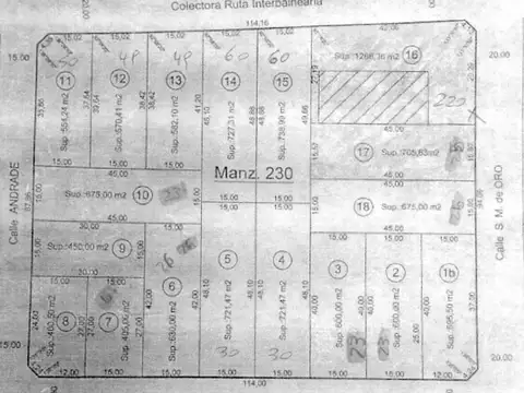 Terreno en Venta de 600,0 m2