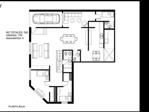 Casa Monoambiente con 4 baños