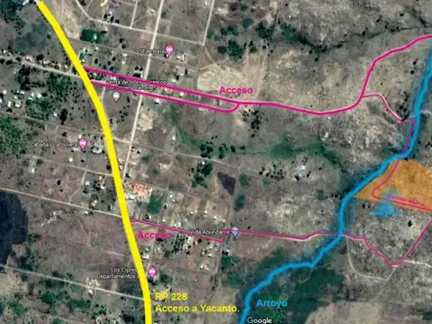 Se vende fraccion c/arroyo 2.7 hectareas v.yacanto