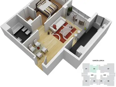 Departamento en Venta de 2 ambientes