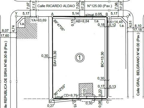 Terreno en Venta de 117,0 m2