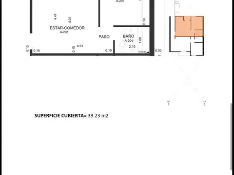 Departamento en Venta de 2 ambientes