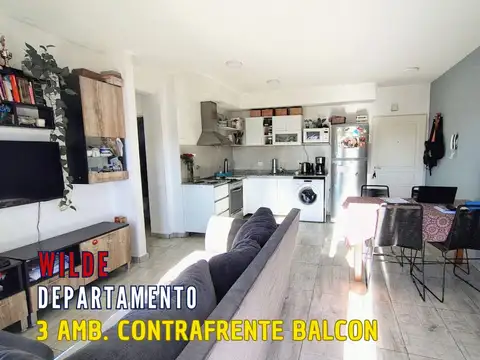 VENTA DEPARTAMENTO 3 AMBIENTES WILDE CENTRO BALCON