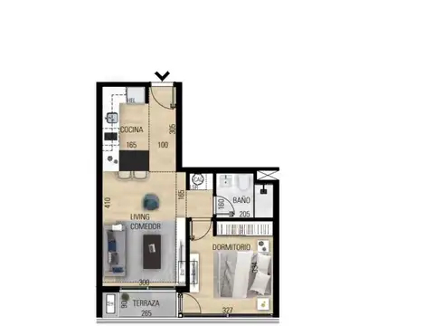 Departamento en Venta de 2 ambientes