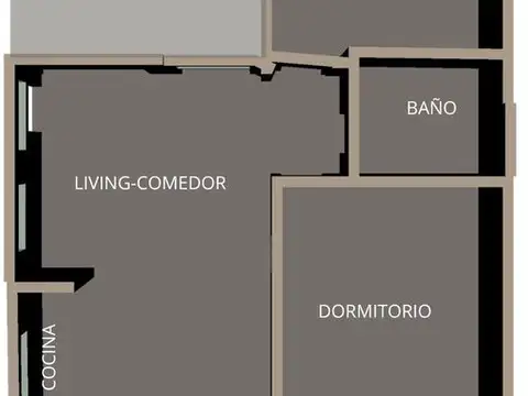 Depto Tipo Casa 4 ambientes con 1 baño