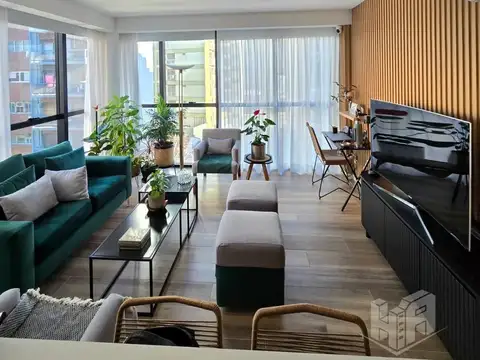 Departamento 2 ambientes con 2 baños